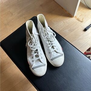 Keds White Canvas High-Top Sneakers